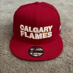 New Era Red Calgary Flames Snapback Hat